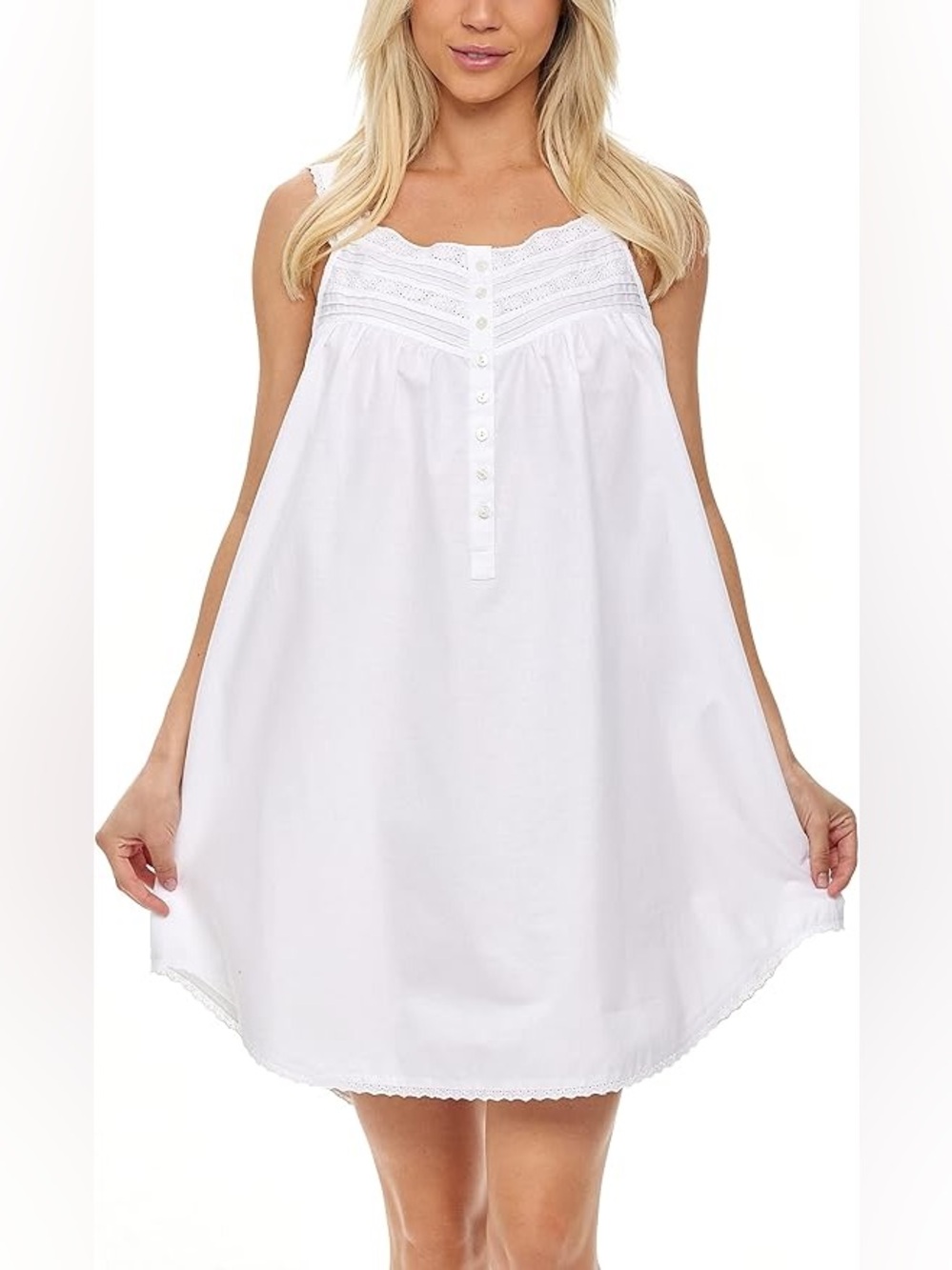 Alexander Del Rossa White Nightgown